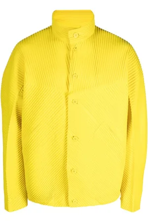 Issey Miyake Chamarra con diseño plisado