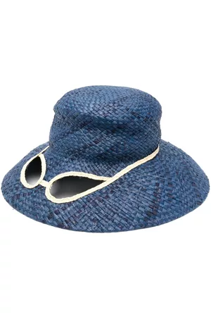 Marni Mujer Sombreros - Interwoven raffia sun hat