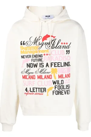 Msgm Hoodie con texto estampado
