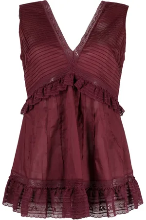 See by Chloé Blusa sin mangas con cuello en V