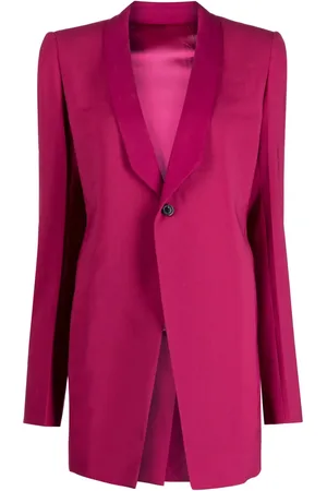 Rick Owens Blazer con solapas de muesca estrecha