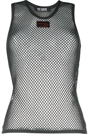 RAF SIMONS Top de malla sin mangas
