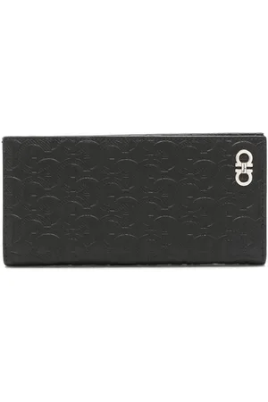 Salvatore Ferragamo Cartera con solapa y logo en relieve