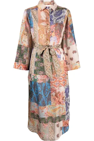 ZIMMERMANN Sobrecamisa de seda con estampado de cachemira