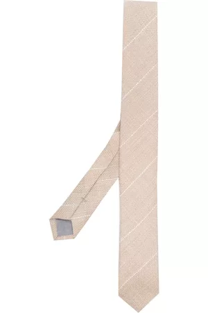 ELEVENTY Hombre Pajaritas - Corbata con motivo de espiga y detalle de rayas