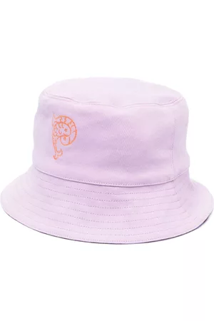 Puccini Mujer Sombreros - Logo-embroidered reversible bucket hat