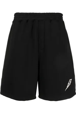 Neil Barrett Shorts deportivos con bordado Thunderbolt