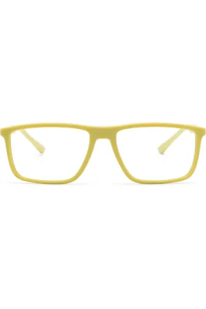 Emporio Armani Lentes con armazón cuadrada y placa del logo