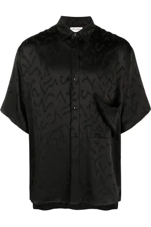 Saint Laurent Camisa con motivo en jacquard