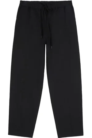 Maison Margiela Pantalones rectos con cordones en la pretina