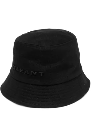 Isabel Marant Hombre Sombreros - Embroidered-logo cotton bucket hat
