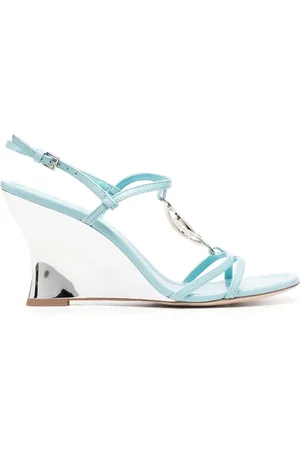 Tory Burch Sandalias con placa del logo y tacón de 90mm