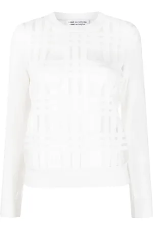 Comme des Garçons Top tejido con apliques