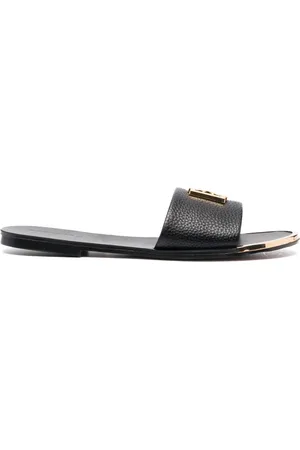 DKNY Flip flops con placa del logo
