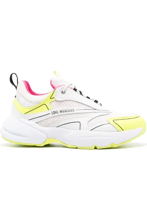Moschino Tenis con paneles y logo estampado