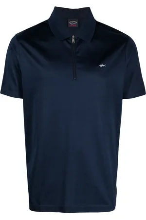 Paul & Shark Playera tipo polo con cierre