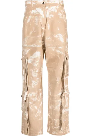 ANDREADAMO Pantalones cargo con estampado degradado