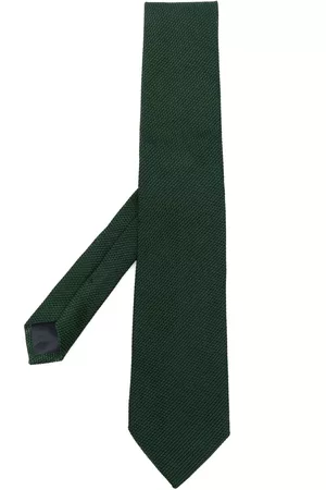 Fursac Hombre Pajaritas - Corbata de seda con extremo en punta