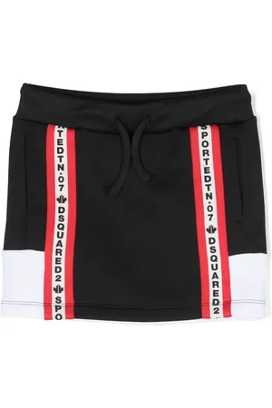 Dsquared2 Falda con logo estampado y paneles