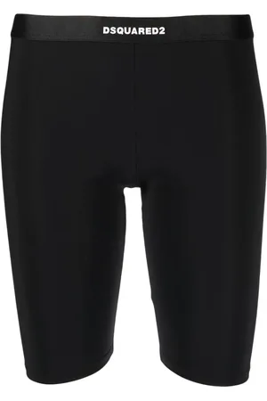 Dsquared2 Shorts biker con logo en la pretina