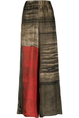 UMA WANG Pantalones anchos estampados