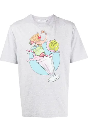 Maison Kitsuné Playera con estampado gráfico