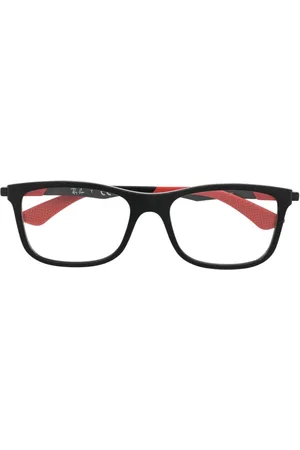 Ray-Ban Lentes con armazón rectangular y diseño de dos tonos