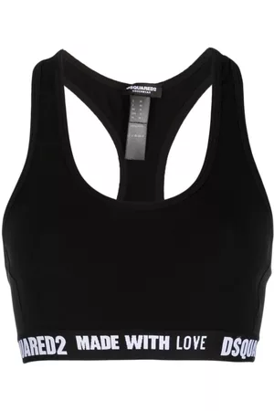 Dsquared2 Mujer Crop tops - Logo-underband sports crop top