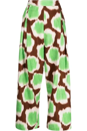 BIYAN Pantalones rectos con estampado gráfico