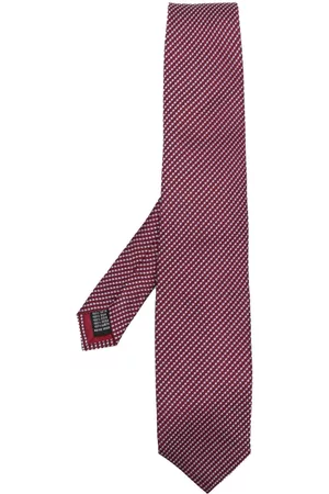 Pal Zileri Hombre Pajaritas - Corbata de seda con diseño entretejido