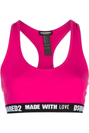 Dsquared2 Mujer Crop tops - Logo-underband sports crop top