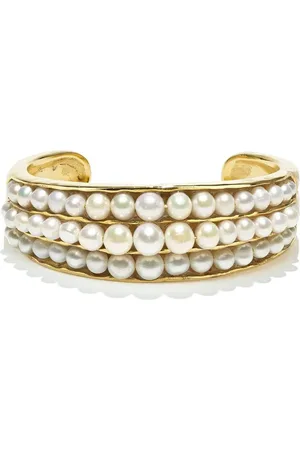 Goossens Brazalete de detalles de perlas