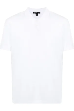 James Perse Playera tipo polo Luxe Lotus