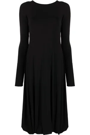 Jil Sander Vestido midi con espalda abierta