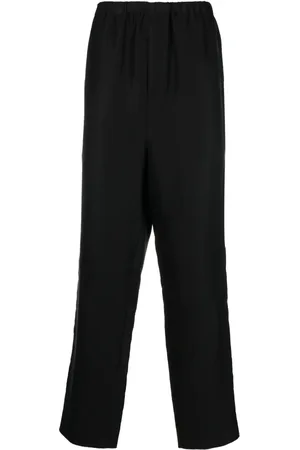 Saint Laurent Pantalones tapered con tiro alto