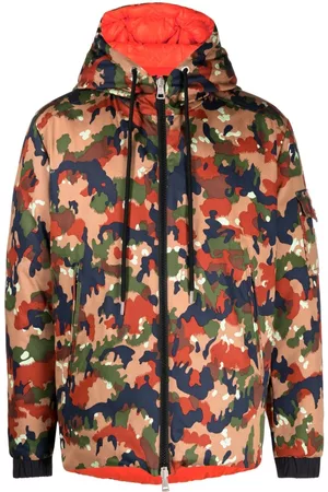 Moncler Chamarra bomber reversible con estampado militar