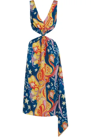 Marni Vestido midi con estrella estampada