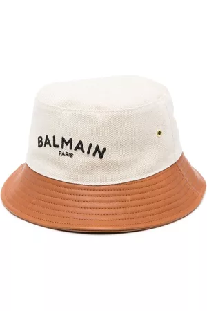 Balmain Sombreros - Logo-embroidered bucket hat