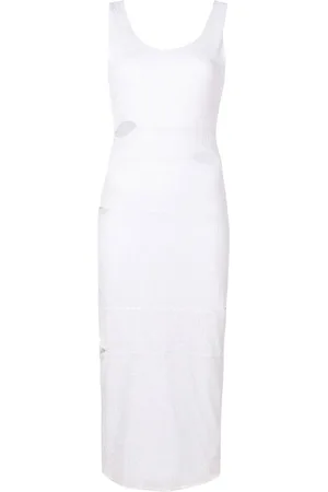 Gloria Coelho Vestido midi sin mangas con aberturas
