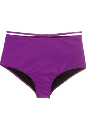Gloria Coelho Set de bikini strapless con tiro alto