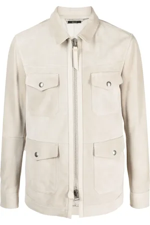 Tom Ford Sobrecamisa de gamuza con cierre