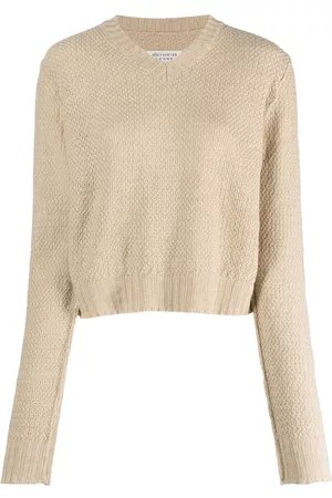 Maison Margiela Suéter tejido estilo cesta con cuello en V
