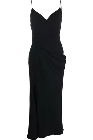 Alexander McQueen Vestido midi con diseño drapeado