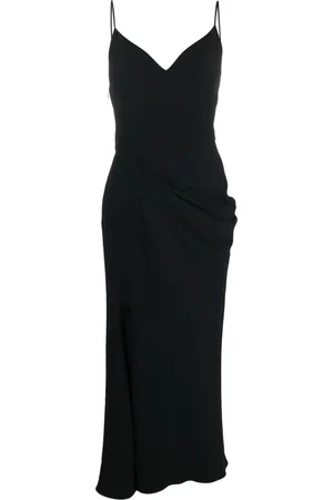 Alexander McQueen Vestido midi con diseño drapeado