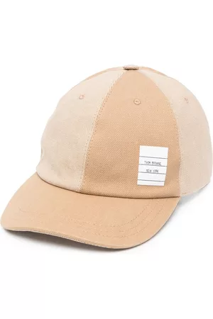 Thom Browne Hombre Gorras - CLASSIC 6-PANEL BASEBALL CAP W/ FUNMIX AND SELVEDGE PLACEMENT