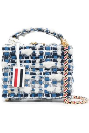 Thom Browne Bolsa mini con motivo de cuadros
