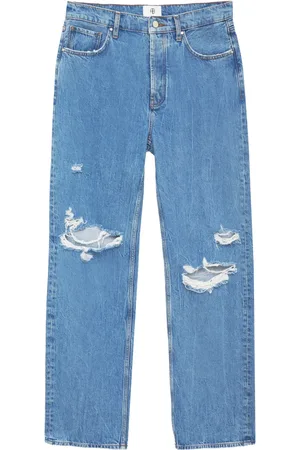 ANINE BING Jeans rectos Gio con tiro alto