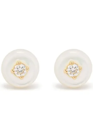 Fernando Jorge Aretes Orbit en oro amarillo de 18kt con diamantes