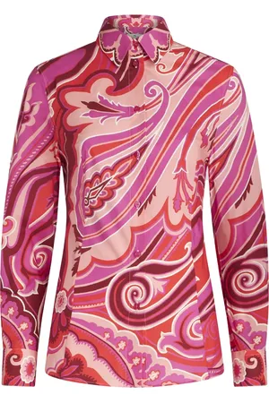 Etro Camisa manga larga con estampado de cachemira