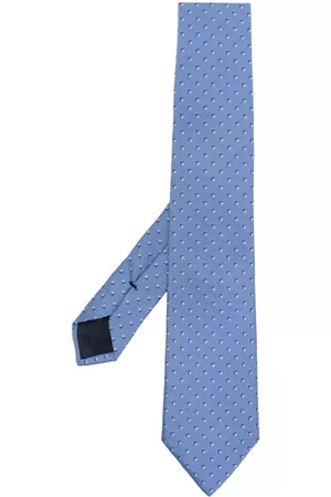Emporio Armani Hombre Pajaritas - Geometric-print tie
